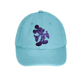 Disney Haunted Mansion Hat/ Mickey Mouse Haunted Mansion Purple Wallpaper Baseball Hat/ Disney Mickey Mouse Adjustable Cap