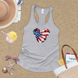 Disney Retro Mickey Head Tie Dye Stars And Stripes America Tank/ 4th Of July Summer USA Flag 250 Anniversary Women Top