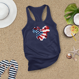 Disney Retro Mickey Head Tie Dye Stars And Stripes America Tank/ 4th Of July Summer USA Flag 250 Anniversary Women Top