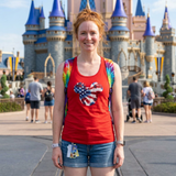 Disney Retro Mickey Head Tie Dye Stars And Stripes America Tank/ 4th Of July Summer USA Flag 250 Anniversary Women Top