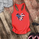 Disney Retro Mickey Head Tie Dye Stars And Stripes America Tank/ 4th Of July Summer USA Flag 250 Anniversary Women Top