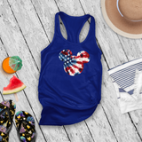 Disney Retro Mickey Head Tie Dye Stars And Stripes America Tank/ 4th Of July Summer USA Flag 250 Anniversary Women Top