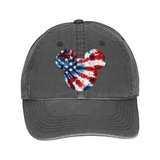 Disney Retro Mickey Head Tie Dye Stars And Stripes America Cap/ 4th Of July Summer USA Flag 250 Anniversary Baseball Hat