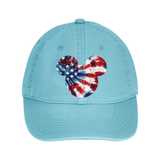 Disney Retro Mickey Head Tie Dye Stars And Stripes America Cap/ 4th Of July Summer USA Flag 250 Anniversary Baseball Hat