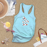Disney Retro Mickey Mouse Patriotic Stars America Tank/ 4th Of July Summer USA 250 Anniversary Women Top
