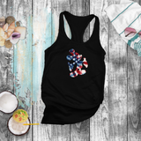 Disney Retro Mickey Mouse Tie Dye Stars And Stripes America Tank/ 4th Of July Summer USA Flag 250 Anniversary Women Top