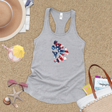 Disney Retro Mickey Mouse Tie Dye Stars And Stripes America Tank/ 4th Of July Summer USA Flag 250 Anniversary Women Top