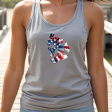 Disney Retro Mickey Mouse Tie Dye Stars And Stripes America Tank/ 4th Of July Summer USA Flag 250 Anniversary Women Top