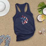 Disney Retro Mickey Mouse Tie Dye Stars And Stripes America Tank/ 4th Of July Summer USA Flag 250 Anniversary Women Top