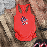 Disney Retro Mickey Mouse Tie Dye Stars And Stripes America Tank/ 4th Of July Summer USA Flag 250 Anniversary Women Top