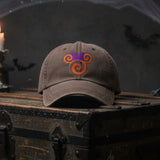 Disney Minnie Halloween Hat/ Orange Purple Glitter Minnie Mouse Fall Baseball Adjustable Cap