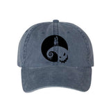 Disney Hat/ Nightmare Before Christmas Hat/ Jack Skellington And Sally On Spiral Hill Oogie Boogie Baseball Hat/ Disney Halloween Cap