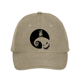 Disney Hat/ Nightmare Before Christmas Hat/ Jack Skellington And Sally On Spiral Hill Oogie Boogie Baseball Hat/ Disney Halloween Cap