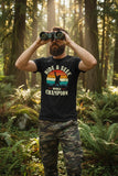 Bigfoot Shirt/ Funny Sasquatch Hide And Seek World Champion Retro Sunset Retro T-Shirt