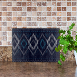 Aztec Cutting Board/ Southwestern Geometric Navy And White Tribal Kitchen Décor Gift