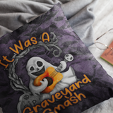 Halloween Pillow Cover/ It Was A Graveyard Smash Musical Ghost Guitar Decor