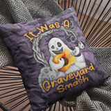 Halloween Pillow Cover/ It Was A Graveyard Smash Musical Ghost Guitar Decor