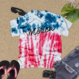 Tie Dye America Retro Shirt/ 4th Of July Summer USA Flag 250 Anniversary Merica Tshirt
