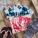 Tie Dye America Retro Shirt/ 4th Of July Summer USA Flag 250 Anniversary Merica Tshirt