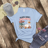 Funny Places I Won't Be Going Today Work Burnout, Lazy Day, Not Today Sarcastic Shirt