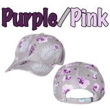 Ohana Hat/ Tropical Polynesian Hibiscus Fern Adjustable Cap