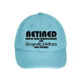 Retired Under New Management See Grandchildren For Details Funny Hat | Retirement Humor Cap