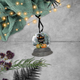 Halloween Snow Globe Ornaments/ Black Cat Witch Hat Pumpkins Tree Ornament