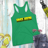 Softball Tank/ Fastpitch Softball Yellow Black Batter Gift Tank Top