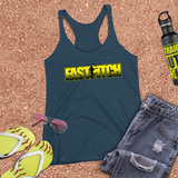 Softball Tank/ Fastpitch Softball Yellow Black Batter Gift Tank Top