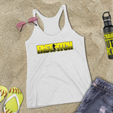 Softball Tank/ Fastpitch Softball Yellow Black Batter Gift Tank Top