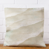 Sea Shore Sand Speckled Aqua And Seafoam Green Coastal Pillow Cover