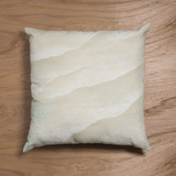 Sea Shore Sand Speckled Aqua And Seafoam Green Coastal Pillow Cover