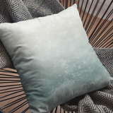 Seaside Seafoam Taupe And Blue Splash Ocean Lover Morning Blue Coastal Collection Pillow Cover