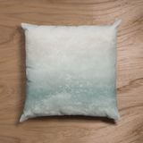 Seaside Seafoam Taupe And Blue Splash Ocean Lover Morning Blue Coastal Collection Pillow Cover