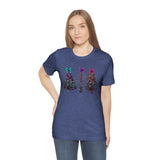 Christmas Shirts/ Watercolor Tie Dye Leopard Print Holiday Trees With Purple, Teal, Pink Bows T shirts