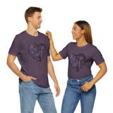 Valentine Shirts/ Distressed Purple Gothic Ephemera Journal Heart With Barbed Wire Frame T shirts