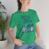 Christmas Shirts/ Chillin With My Gnomies Winter Blue Sweater Gnome Trio Pajama T shirts