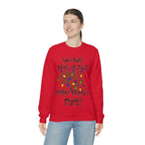 Christmas Sweatshirt/ Funny This Is Fine I’m Fine Messy Tangled Holiday Lights Pajama Winter Holiday Fleece Sweater