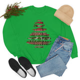 Christmas Sweatshirt/ Ugly Sweater Pattern Brushstroke Washi Tape Tree Pajama Winter Holiday Fleece Sweater