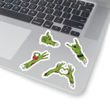 Halloween Stickers/ Green Zombie Hands Collection Laptop Decal, Planner, Journal Vinyl Sticker Pack