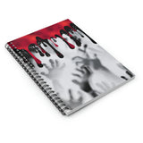 Halloween Journal/ Spooky Shadow Horror Zombie Hands Bloody Drips Notebook/ Diary Gift