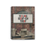 Cinema Sign Journal/ Funny I Don't Give AF Feeling IDGAF-ISH Today Cinema Marquee Sign Notebook/ Diary Gift