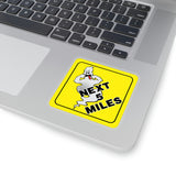 Halloween Stickers/ Caution Sign Funny Ghost Crossing Laptop Decal, Planner, Journal Vinyl Stickers