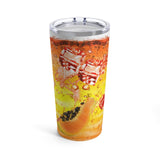 Orange Papaya Stainless Steel 20oz Tumbler/ Iced Summer Orange Fruit Drink Travel Mug Gift