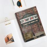 Cinema Sign Journal/ Funny Zen Let That Shit Go Cinema Marquee Sign Notebook/ Diary Gift