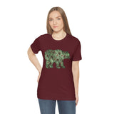 Christmas Bear Shirts/ Emerald Green Bear And Pinecones Winter Holiday T shirts