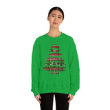 Christmas Sweatshirt/ Ugly Sweater Pattern Brushstroke Washi Tape Tree Pajama Winter Holiday Fleece Sweater