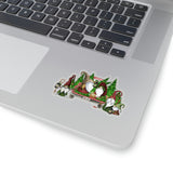 Christmas Stickers/ Holiday Rustic Gnomes Farmhouse Truck Laptop Decal, Planner, Journal Vinyl Stickers