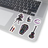 Halloween Stickers/ Day Of The Dead Dia De Los Muertos Fantasy Collection Laptop Decal, Planner, Journal Vinyl Sticker Pack