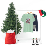 Valentine Shirts/ Gothic Tic Tac Toe Bones And Roses On Marbled Gray Paint Brushstrokes T shirts